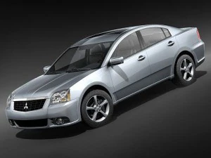 Mitsubishi Galant 2009 3D Model