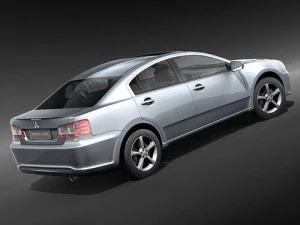 Mitsubishi Galant 2009 3D Model