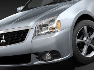 Mitsubishi Galant 2009 Modello 3D