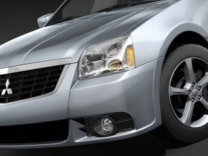 Mitsubishi Galant 2009 3D Model
