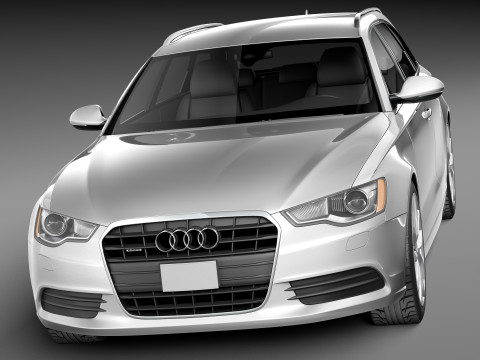 Audi A6 Avant USA 2012-2015 3D Model