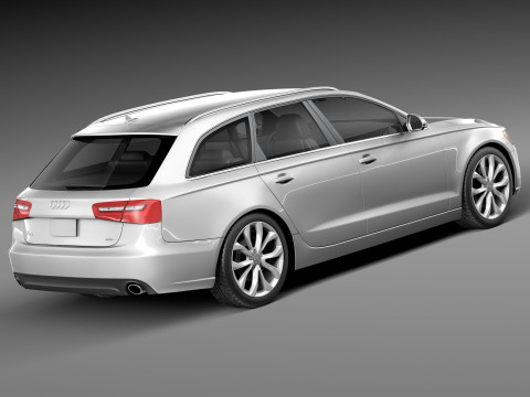 Audi A6 Avant USA 2012-2015 3D Model