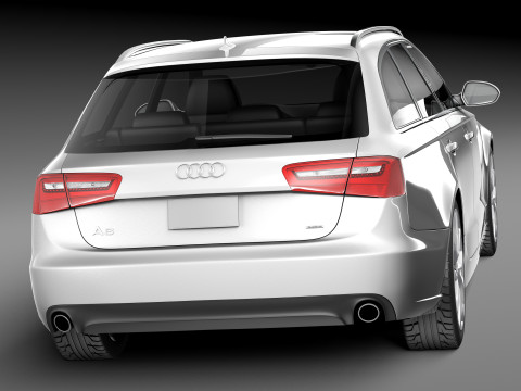 Audi A6 Avant USA 2012-2015 3D Model
