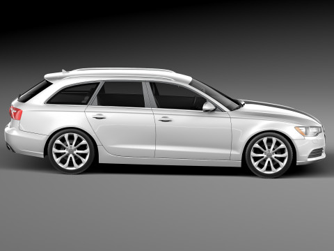 Audi A6 Avant USA 2012-2015 3D Model