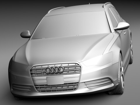 Audi A6 Avant USA 2012-2015 3D Model