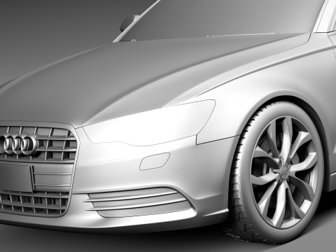 Audi A6 Avant USA 2012-2015 3D Model