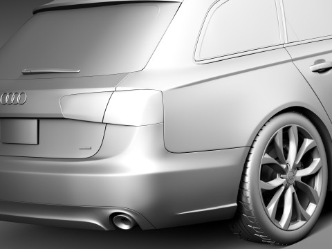 Audi A6 Avant USA 2012-2015 3D Model