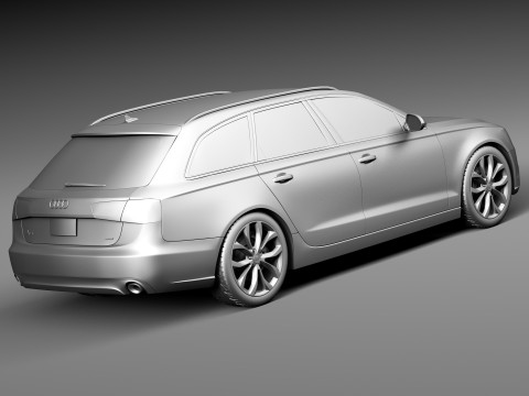 Audi A6 Avant USA 2012-2015 3D Model