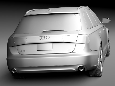 Audi A6 Avant USA 2012-2015 3D Model