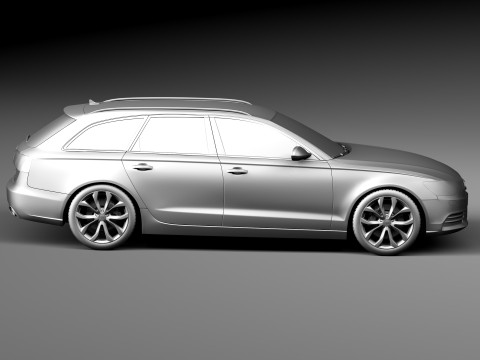 Audi A6 Avant USA 2012-2015 3D Model