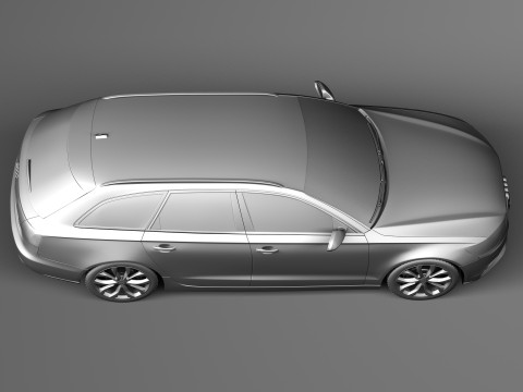 Audi A6 Avant USA 2012-2015 3D Model