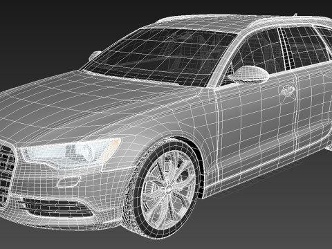 Audi A6 Avant USA 2012-2015 3D Model
