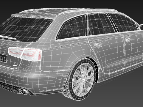 Audi A6 Avant USA 2012-2015 3D Model
