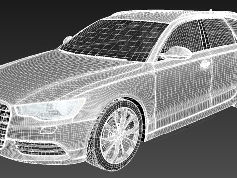Audi A6 Avant USA 2012-2015 3D Model