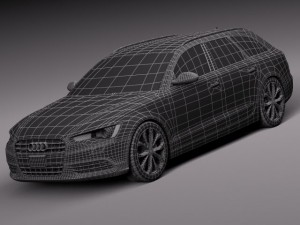 Audi A6 Avant USA 2012-2015 Model 3D