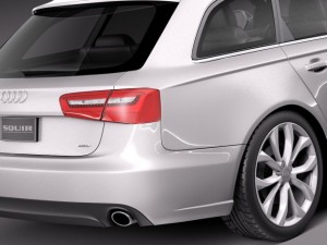 Audi A6 Avant USA 2012-2015 Model 3D