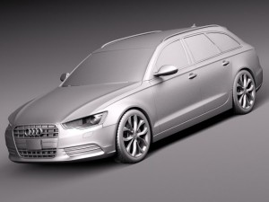 Audi A6 Avant USA 2012-2015 Model 3D