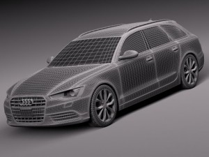 Audi A6 Avant USA 2012-2015 Model 3D