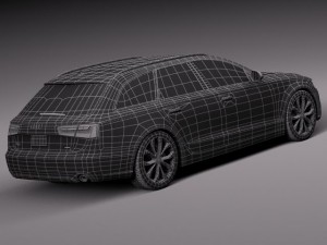 Audi A6 Avant USA 2012-2015 Model 3D
