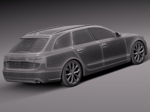 Audi A6 Avant USA 2012-2015 Model 3D