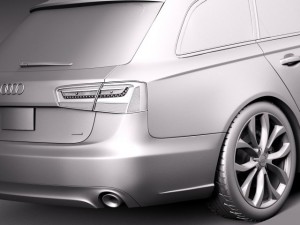Audi A6 Avant USA 2012-2015 Model 3D