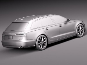 Audi A6 Avant USA 2012-2015 Model 3D