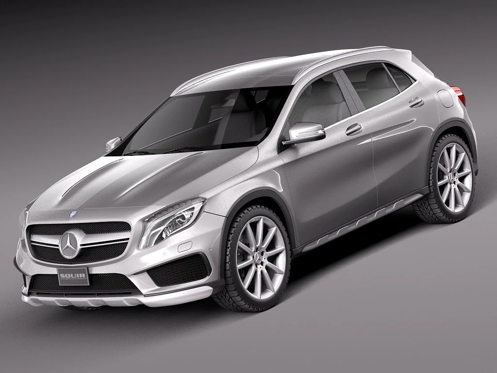 Mercedes-Benz GLA 45AMG 2014 3D Model .c4d .max .obj .3ds .fbx .stl .blend 