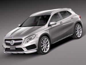Mercedes-Benz GLA 45AMG 2014 3D Model