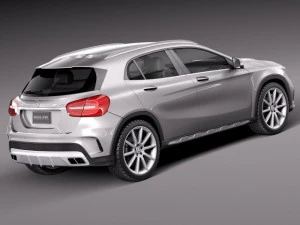 Mercedes-Benz GLA 45AMG 2014 3D Model