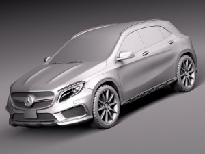 Mercedes-Benz GLA 45AMG 2014 3D-Modell