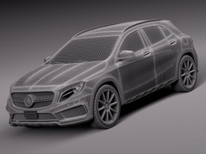 Mercedes-Benz GLA 45AMG 2014 3D-Modell