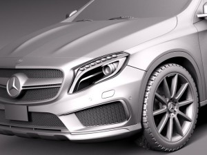 Mercedes-Benz GLA 45AMG 2014 3D-Modell