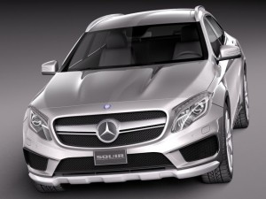 Mercedes-Benz GLA 45AMG 2014 3D-Modell