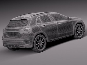 Mercedes-Benz GLA 45AMG 2014 3D-Modell