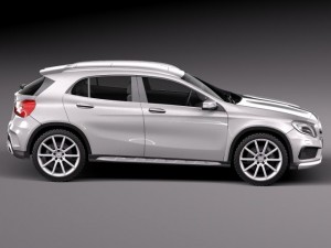 Mercedes-Benz GLA 45AMG 2014 3D-Modell