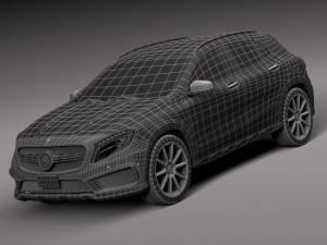 Mercedes-Benz GLA 45AMG 2014 3D-Modell