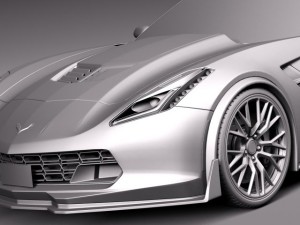 Chevrolet Corvette C7 Z06 2014 3D-Modell