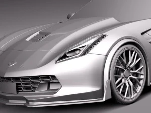 Chevrolet Corvette C7 Z06 2014 3D Model
