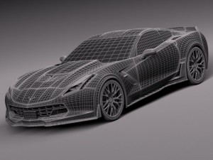 Chevrolet Corvette C7 Z06 2014 3D-Modell