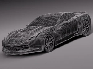 Chevrolet Corvette C7 Z06 2014 3D Model