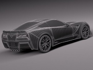 Chevrolet Corvette C7 Z06 2014 3D-Modell