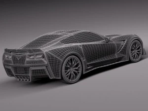 Chevrolet Corvette C7 Z06 2014 3D Model
