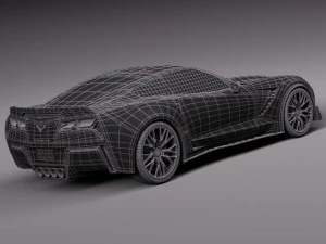 Chevrolet Corvette C7 Z06 2014 3D Model