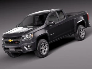 Chevrolet Colorado &agrave; cabine courte 2015 Modèle 3D