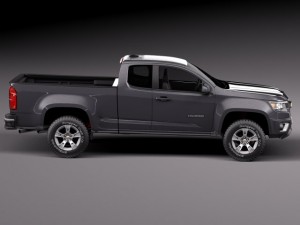 Chevrolet Colorado Shortcab 2015 3D 모델