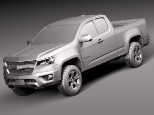 Chevrolet Colorado Shortcab 2015 3D 모델