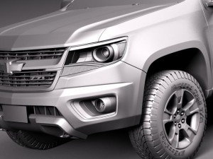 Chevrolet Colorado Shortcab 2015 3D 모델