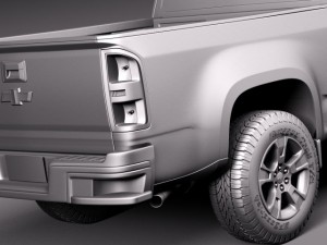 Chevrolet Colorado Shortcab 2015 3D 모델