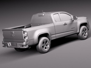Chevrolet Colorado Shortcab 2015 3D 모델