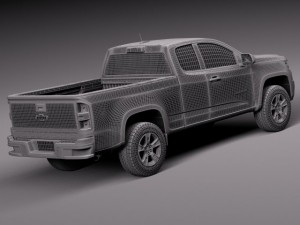 Chevrolet Colorado Shortcab 2015 3D 모델